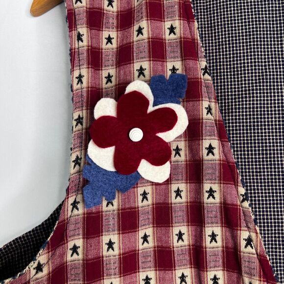 Reversible Handmade Vest Southwestern Western Country Rodeo Quirky Size MD/LG - Picture 8 of 10